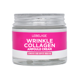 LEBELAGE Wrinkle Collagen Ampoule Cream 70ml for Advanced Elasticity Tightening and Deep Hydration Anti-Aging Care _ Made in Korea